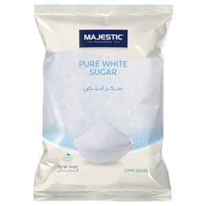 Majestic Premium Quality Pure White Sugar 2Kg