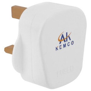 Ak Kemco 3 Pin Power Plug White