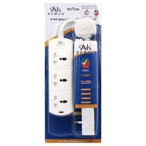 Ak Kemco High Quality 3 Way Extension Socket With Cable