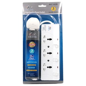 Ak Kemco High Quality 3 Way Extension Socket With Cable