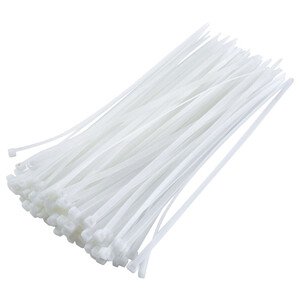 Ak Kemco White Cable Tie 3.6 X 250Mm 75 Pieces