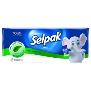 Selpak Menthol Pocket Tissue 10 Pieces