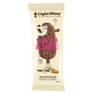 Light Whey Protein Ice Cream Stick Vanilla Almond 120Ml