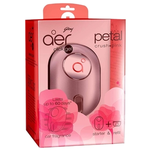 Aer Click Petal Crush Pink Car Air Freshener 10G