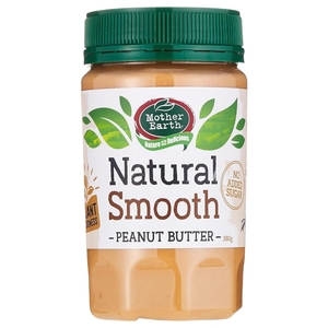 Mother Earth Natural Peanut Butter Smooth 380G