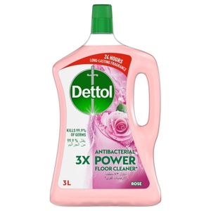 Dettol Antibacterial Power Floor Cleaner Rose 3L