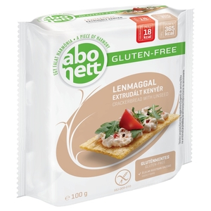 Abo Nett Crackerbread With Linseed Gluten Free 100G
