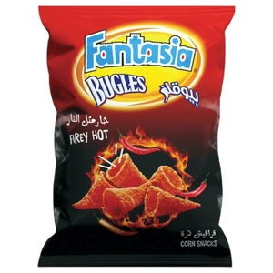 Fantasia Bugles Corn Snacks Firey Hot 48G