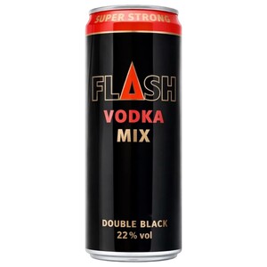 Flash Vodka Mix Double Black 22% 330Ml