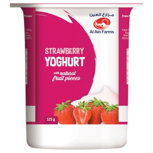 Al Ain Farms Strawberry Yogurt 125G