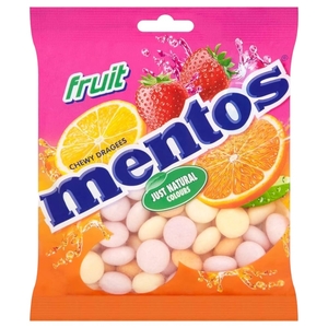 Mentos Fruits Bag 135G