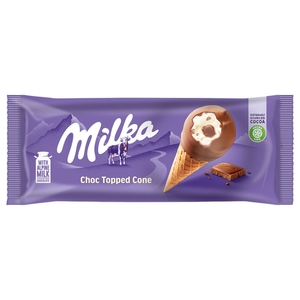Milka Ball Chocolate Topped Cone 100Ml