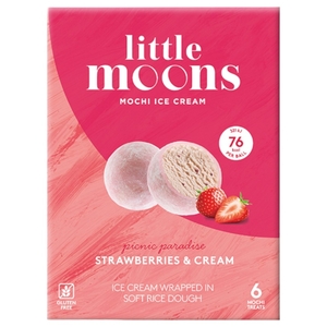 Little Moons Mochi Ice Cream Strawberries & Cream 192G