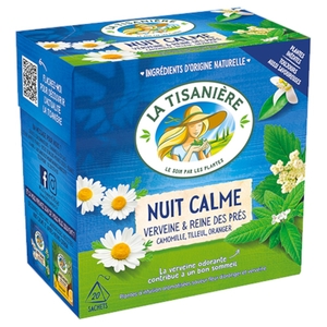 La Tisanière Nuit Calme Verveine & Reine Des Prés 20 Tea Bags