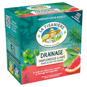 La Tisanière Drainage Pamplemousse & Maté 20 Bags