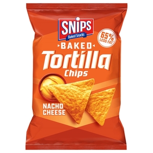 Snips Baked Tortilla Chips Nacho Cheese 125G