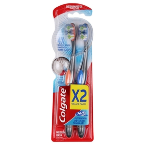 Colgate Toothbrush Medium 2 Pieces