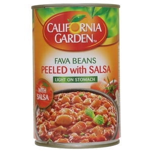 California Garden Fava Beans Peeled With Salsa 450G