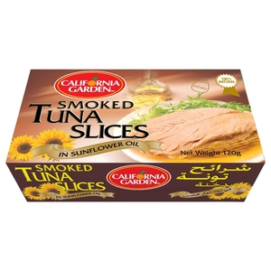 California Garden Smoked Tuna Slices In Sunflower Oil 120G
