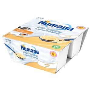 Humana Baby Milk Pudding Vanilla 4 Pieces 100G