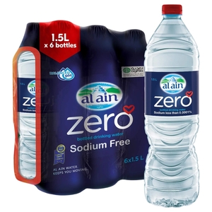 Al Ain Zero Bottled Drinking Water 1.5L X6