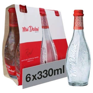 Mai Dubai Mineral Still Water Glass Bottle 330Ml X 6