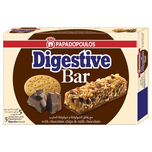 Papadopoulos Digestive Bar Chocolate 28G X 5