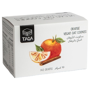 Taqa Oat Cookies Orange Vegan 35G X4