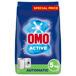 Omo Active Powder Laundry Detergent Automatic 5Kg