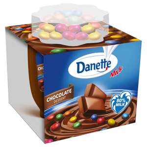 Danette Cream Chocolate 75G + Candy Beans 7G
