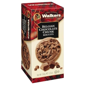 Walkers Belgian Chocolate Chunk Biscuits 150G