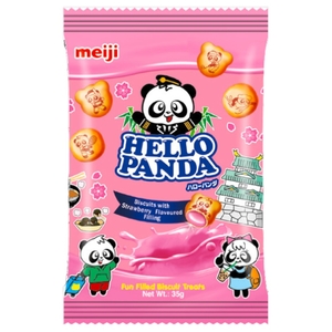 Meiji Hello Panda Strawberry Biscuits 35G