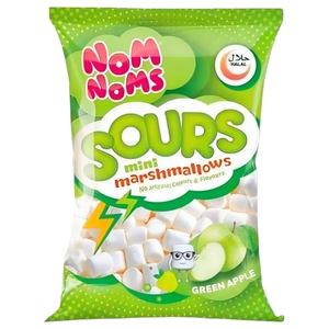 Nom Noms Sours Mini Marshmallows Green Apple 22G