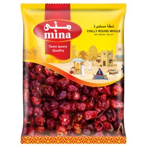 Mina Red Chilli Round Whole 100G