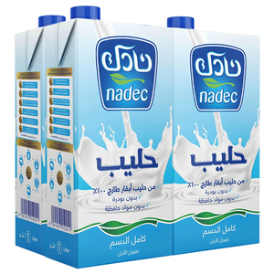 Nadec Uht Milk Full Cream 1L X 4