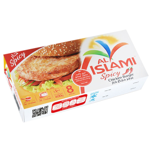 Al Islami Chicken Burger Hot & Spicy 400G