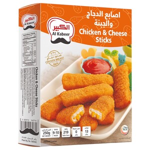 Al Kabeer Frozen Chicken & Cheese Sticks 250G