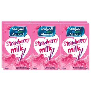 Almarai Nijoom Strawberry Milk 150Ml X6
