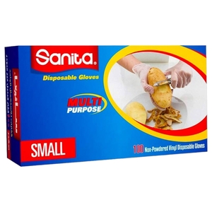 Sanita Disposable Multi Purpose Gloves Small 100 Pieces