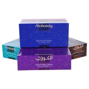 Alokozay Soft Facial Tissue 2Ply 150Pcs X 5