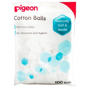 Pigeon Cotton White Balls 100'S