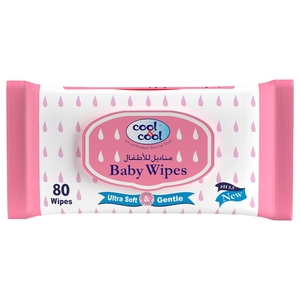 Cool & Cool Baby Wipes Ultra Soft & Gentle 80 Pieces