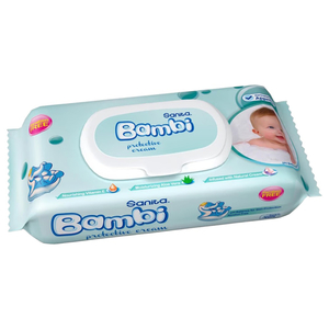 Bambi Wipes Aloe & Vitamin E Protect 64 Pieces