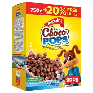 Poppins Choco Pops 750G + 20%