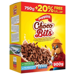 Poppins Choco Bits 900G + 20% Free
