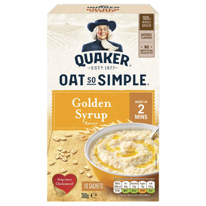Quaker Oat So Simple Golden Syrup Porridge Sachets 36G
