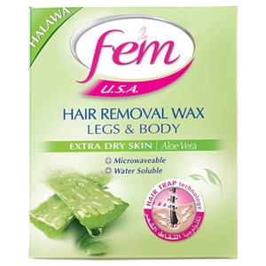 Fem Hair Removal Wax Aloe Vera 450G