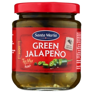 Santa Maria Sliced Green Pepper Jalapeno 215G