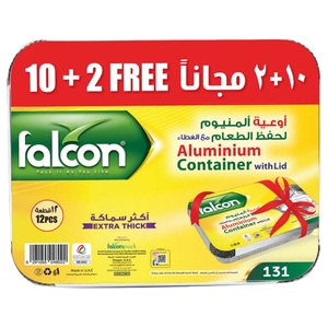 Falcon Aluminium Container #131 12 Pieces