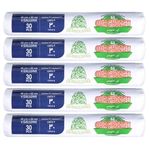 Our Choice Garbage Bag 5 Gallon 5 X 30Pcs
